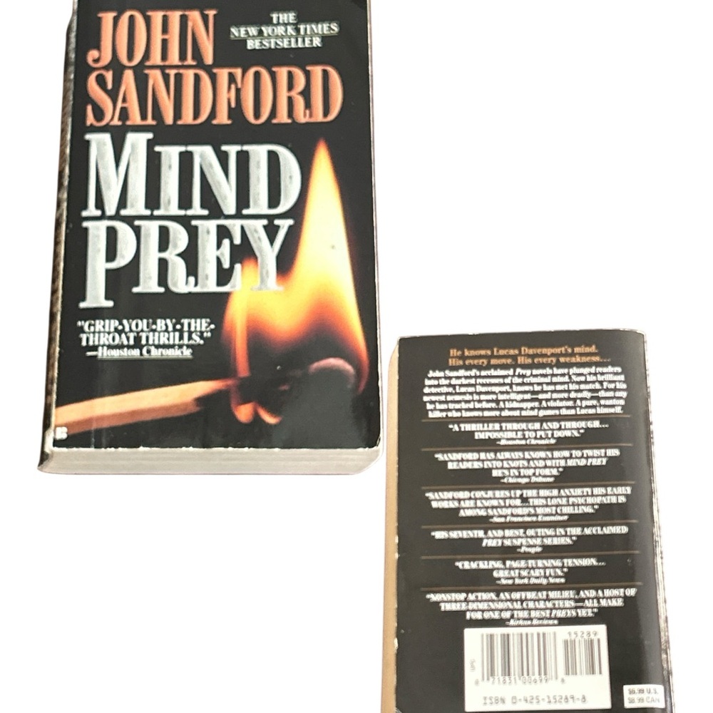 John Sandford Mind Prey Paperback Book